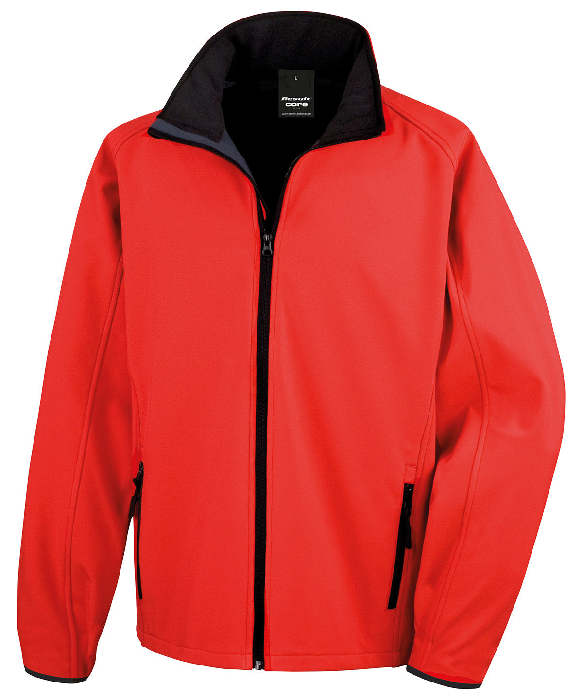 Printable softshell with recycled fleece inner