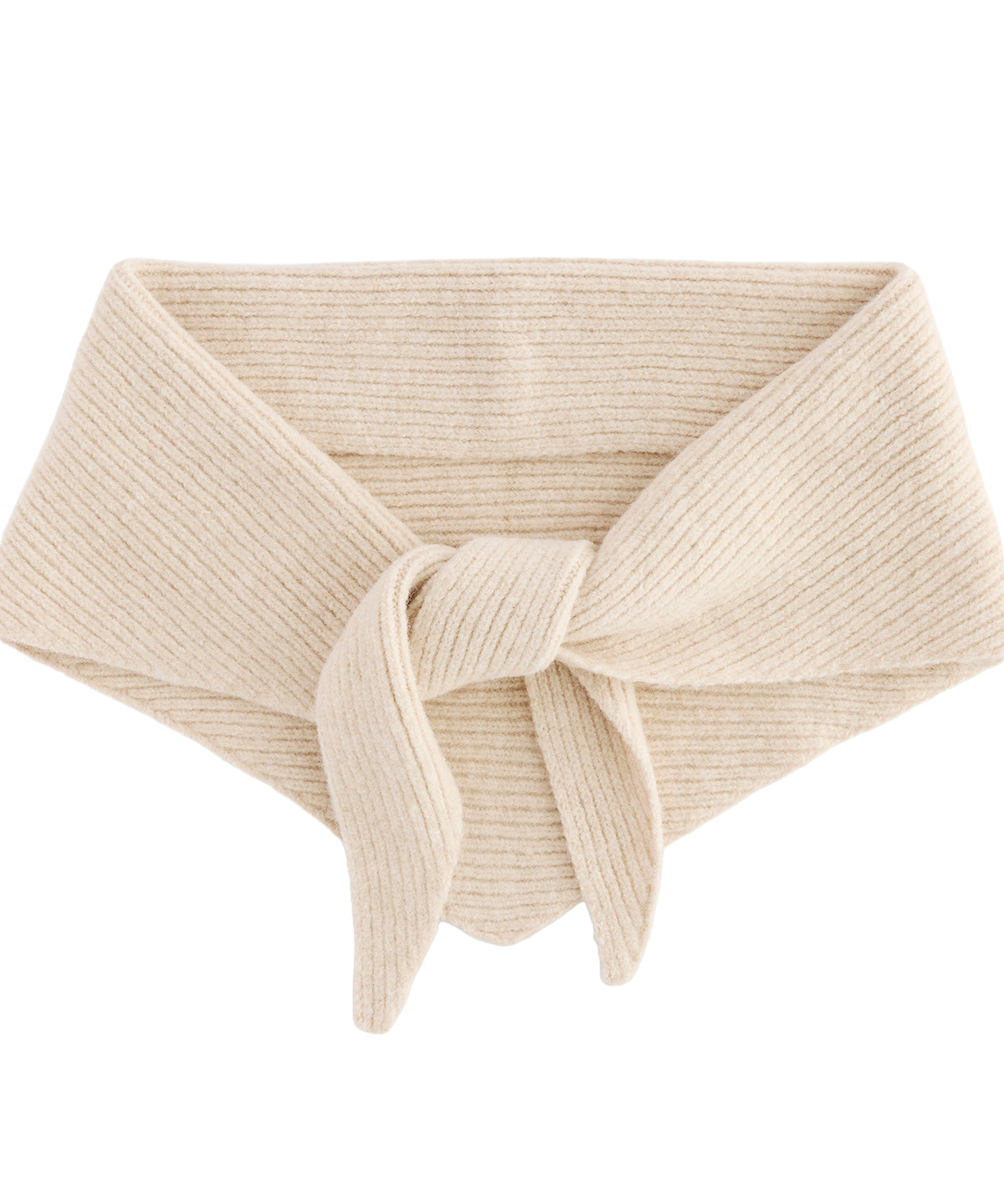 Knitted triangle scarf