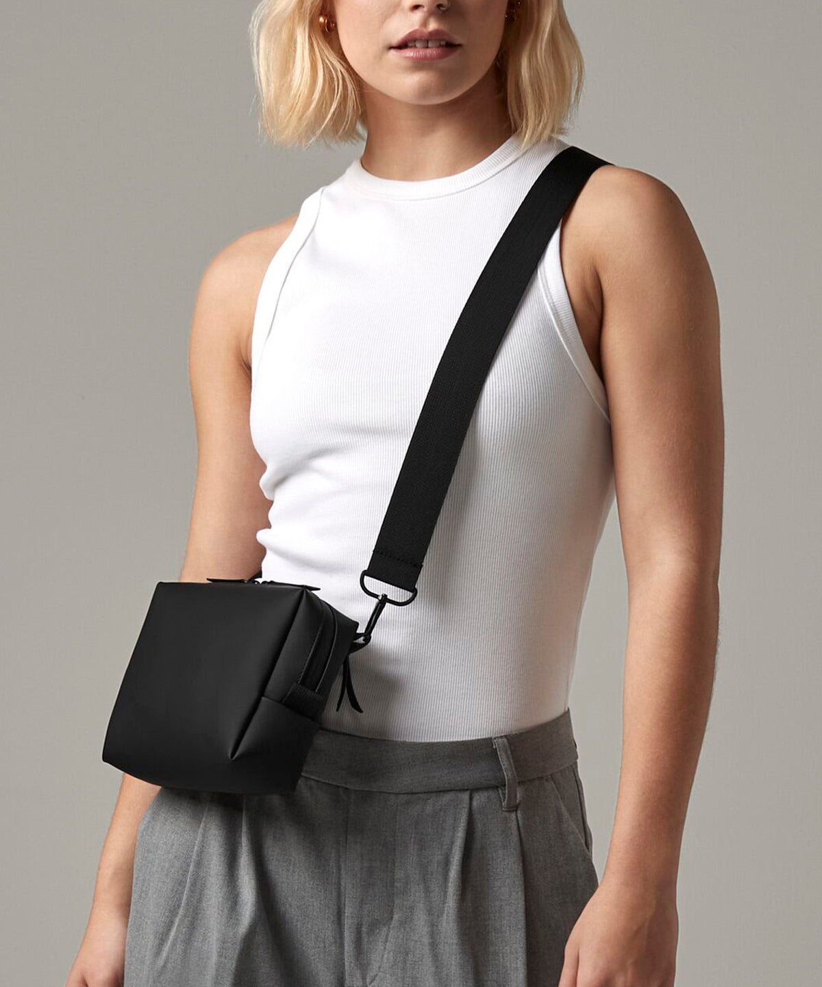 Matte PU cross-body bag