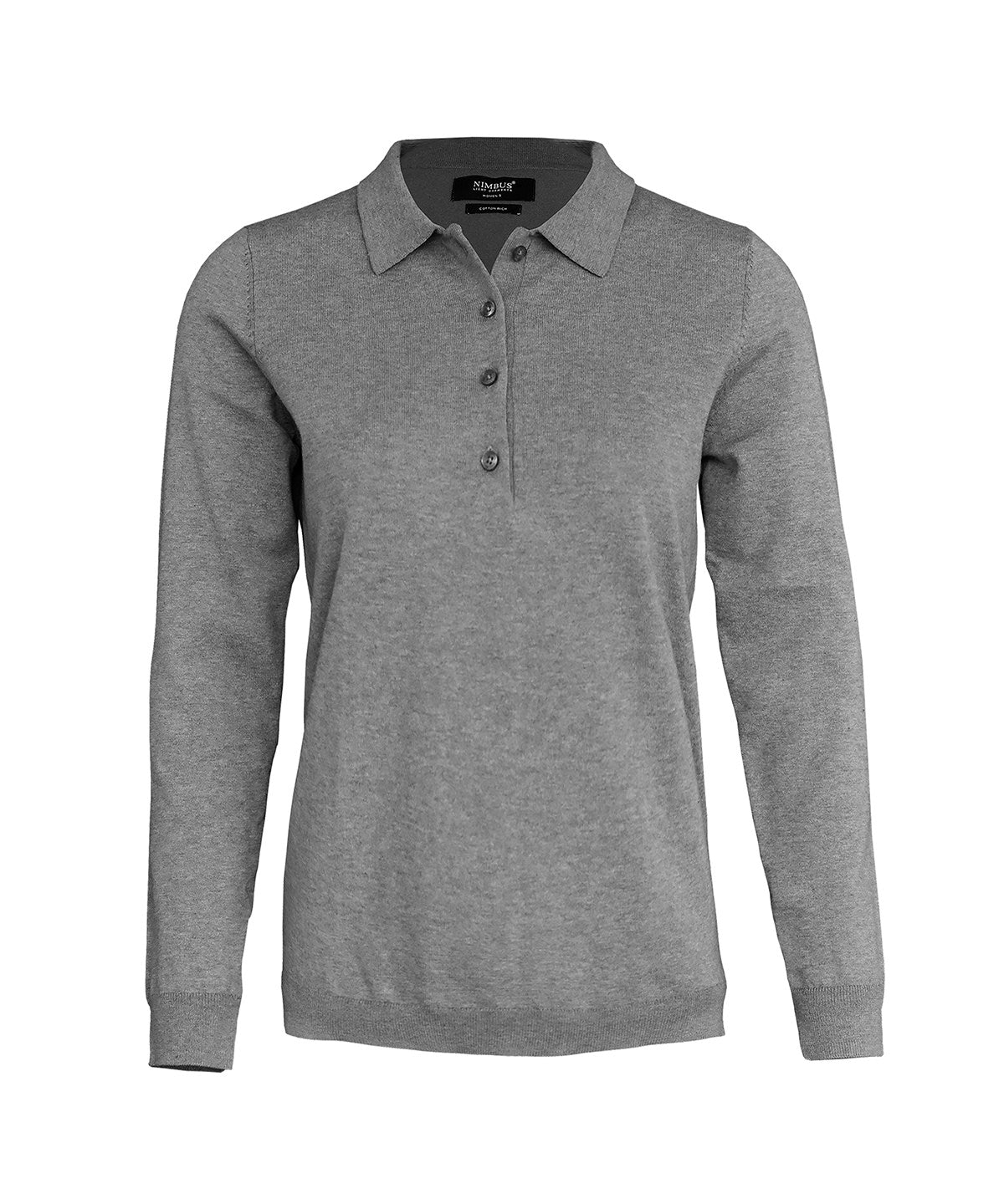 Women’s Brighton long sleeve polo – elegant knitted polo
