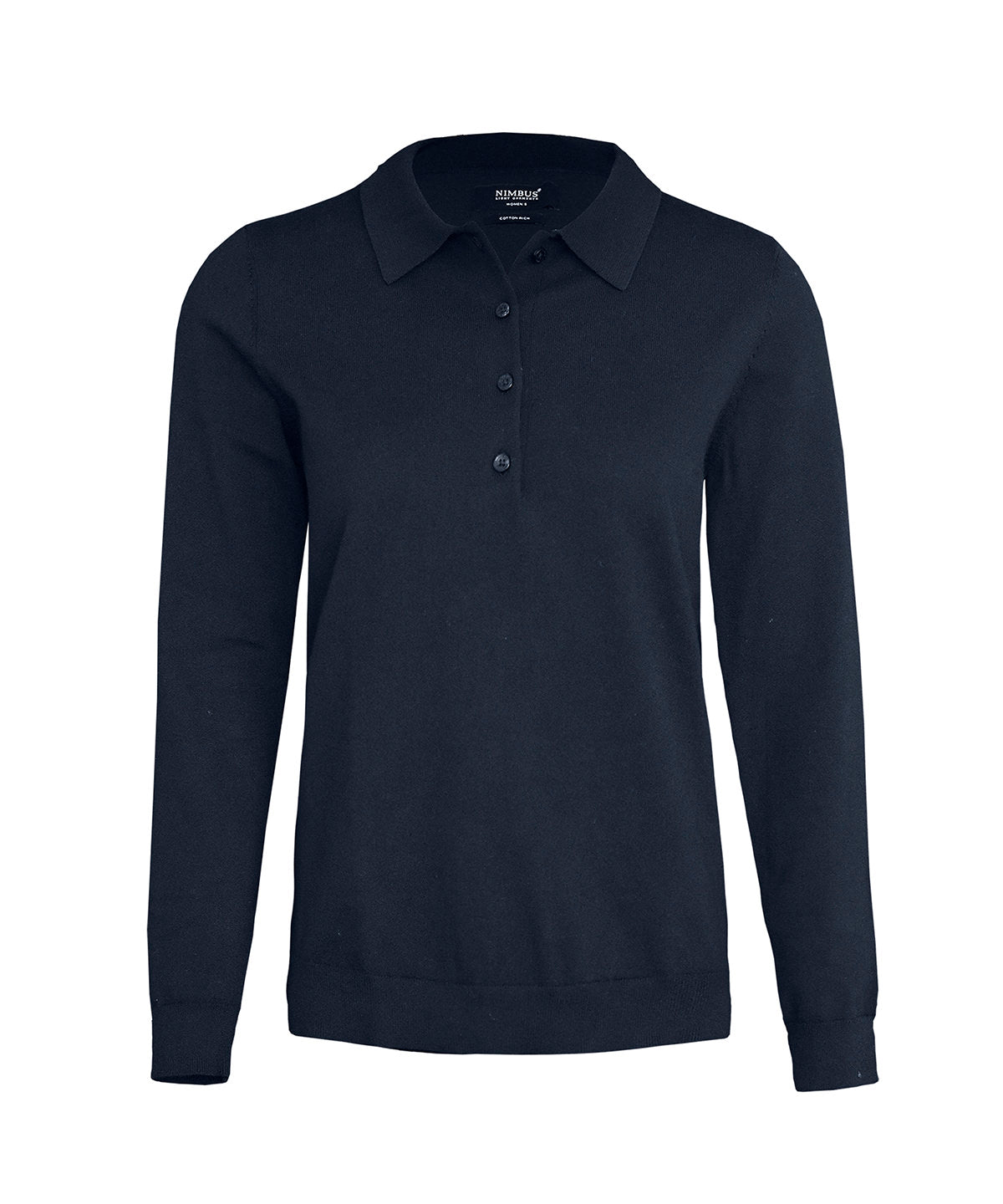 Women’s Brighton long sleeve polo – elegant knitted polo