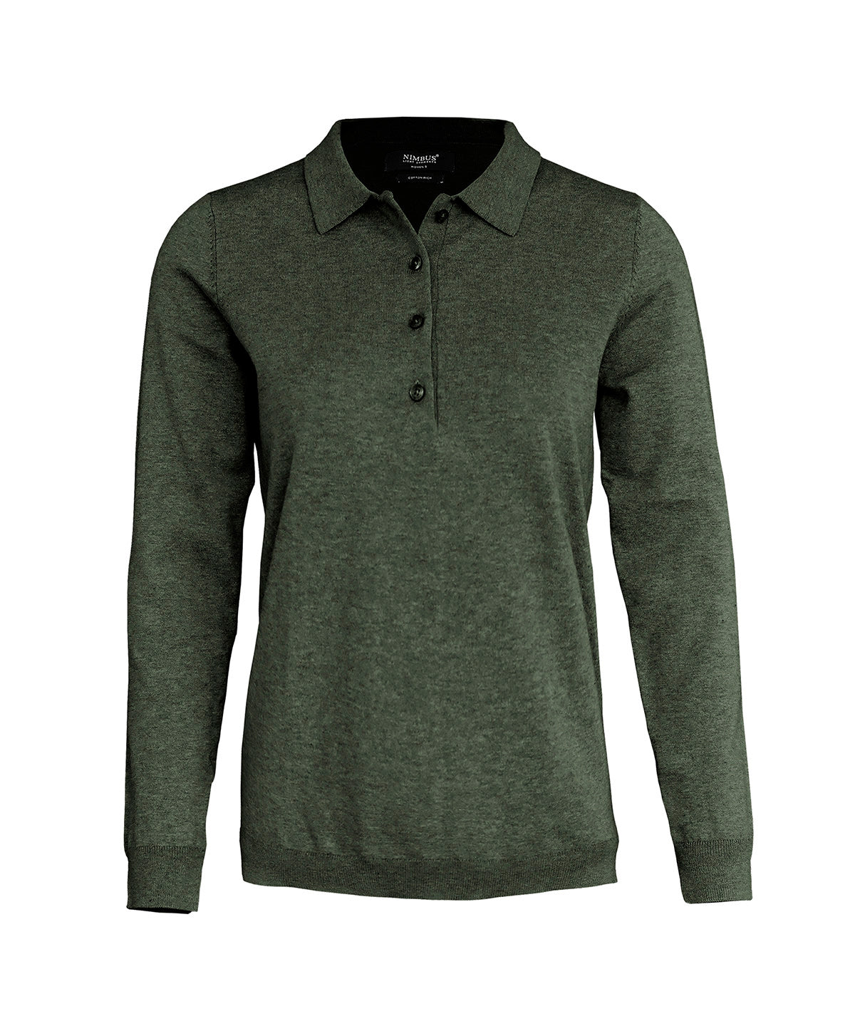 Women’s Brighton long sleeve polo – elegant knitted polo