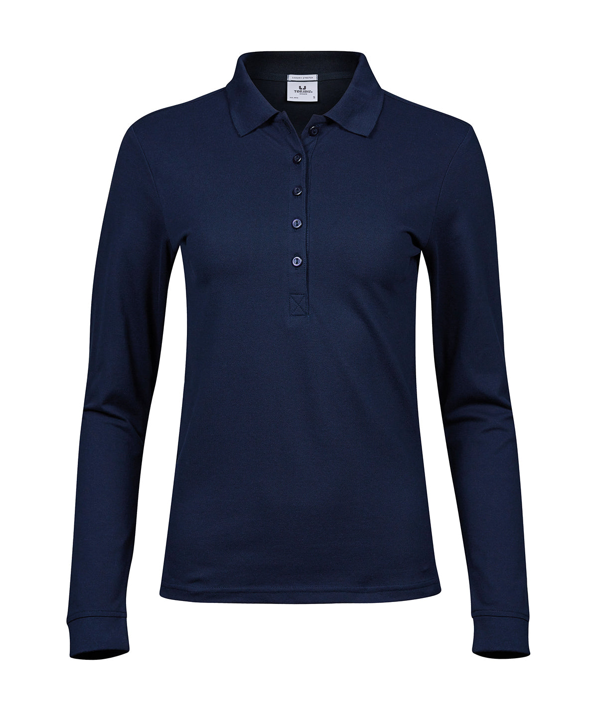 Women’s luxury stretch long sleeve polo (146)