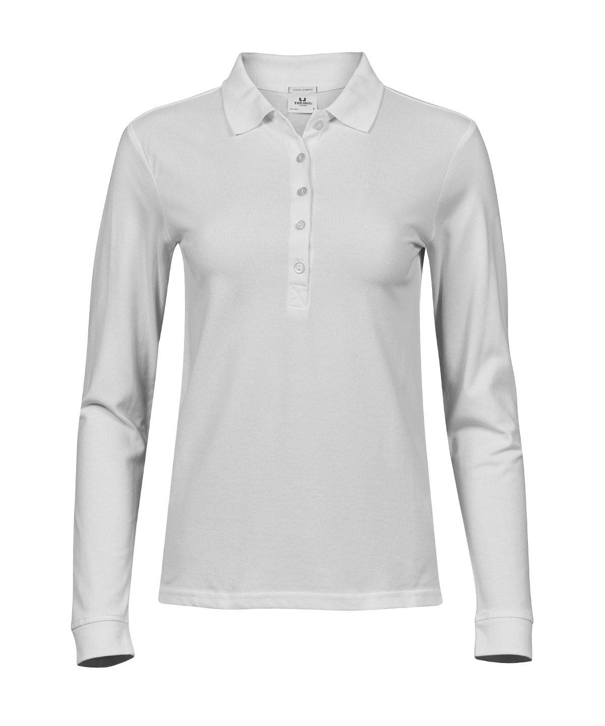 Women’s luxury stretch long sleeve polo (146)