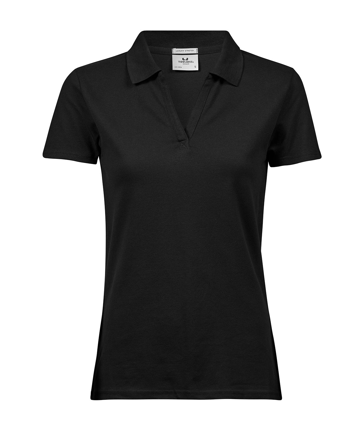 Women’s luxury stretch v-neck polo (1409)