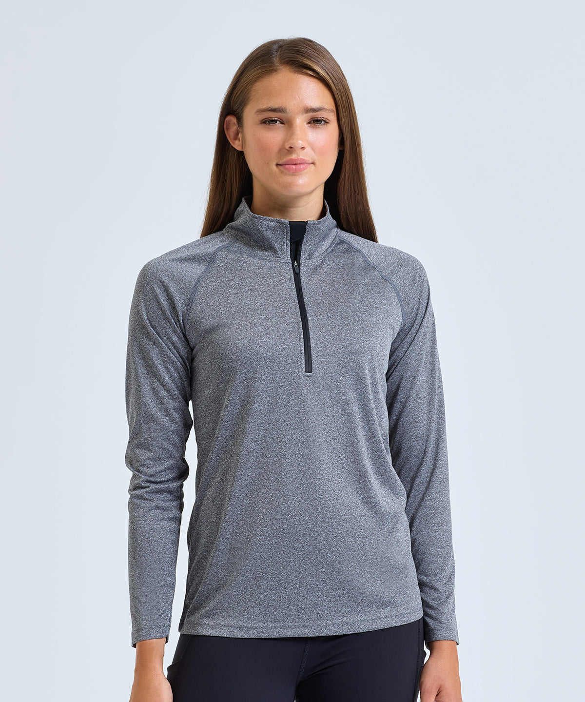 Women's TriDri® long sleeve performance ¼ zip